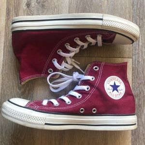 Maroon Converse Chuck Taylor All Star High-tops